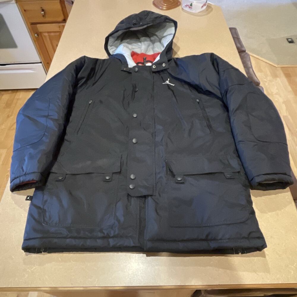 Worn Once! Vintage Nike Air Jordan Jumpman Parka Jacket Coat Men’s L Large 90's